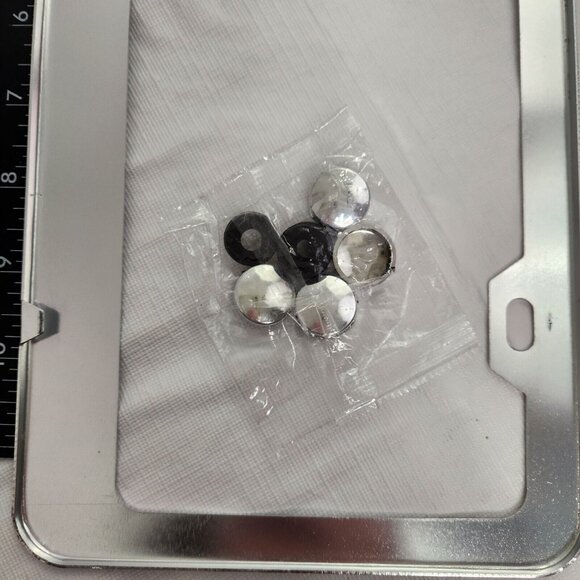 Car License Plate Frame Silver Metal Gift Maserati - Picture 6 of 6